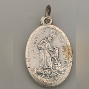 Oval Silver St. Francis Medal